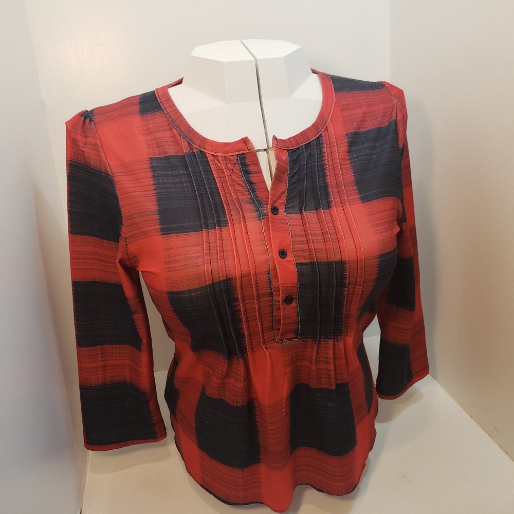 Cute Lily Shirt Brand New Medium Plaid Top